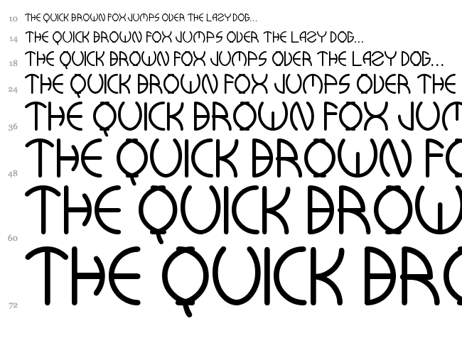 Kuwa Ronmcie Q font waterfall